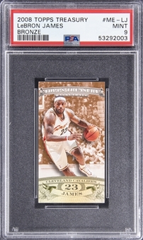 2008-09 Topps Treasury Bronze #ME-LJ LeBron James (#26/99) - PSA MINT 9